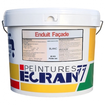 Enduit façade, crepi grains fins, application rouleau, 25 kg Enduit façade, crepi grains fins, application rouleau, 25 kg