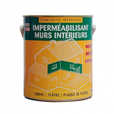 Peinture d'étanchéité, imperméabilisante pour murs intérieurs, platres, pierres, briques, ciments, béton durcisseur Peinture d'étanchéité, imperméabilisante pour murs intérieurs, platres, pierres, briques, ciments, béton durcisseur