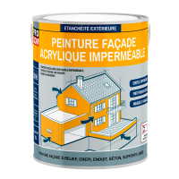 Peinture façade acrylique, imperméabilisation et protection des façades, peinture crépi PROCOM