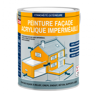 Peinture façade PROCOM crépi, façade à relief, imperméabilisation et protection des façades - Durable jusqu'à 10 ans