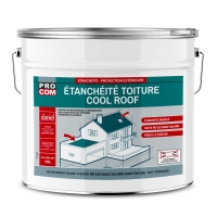Peinture toiture blanche Cool Roof, peinture réfléchissante et imperméable PROCOM