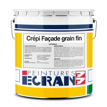 Enduit façade, crepi grains fins, application rouleau, 25 kg ECRAN 77