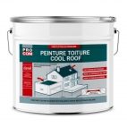 Cool roof - Peinture toiture anti chaleur, peinture blanche réfléchissante PROCOM