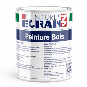 Peinture bois, peinture professionnelle pour boiseries, intérieur, extérieur, haute protection, résine alkyde ECRAN77