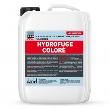 Hydrofuge coloré en phase aqueuse pour amélioration des toitures