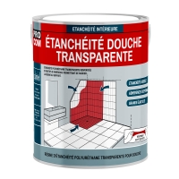 Étanchéité douche, résine d'étanchéité transparente polyuréthane PROCOM