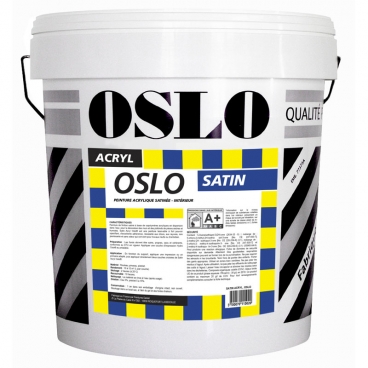 Peinture satin&eacute;e, mur et plafond int&eacute;rieur, ultra couvrante OSLO