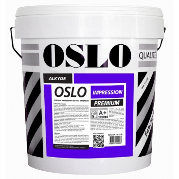 Peinture impression, mur et plafond intérieur, ultra-couvrante, sans odeur, fixante et régulatrice d'absorption OSLO Peinture impression, mur et plafond intérieur, ultra-couvrante, sans odeur, fixante et régulatrice d'absorption OSLO