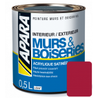 Laque acrylique satinée pour murs et boiseries