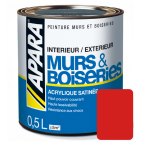 Laque acrylique satinée pour murs et boiseries