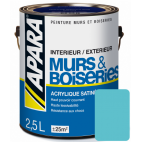 Laque acrylique satinée pour murs et boiseries