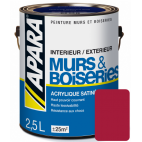 Laque acrylique satinée pour murs et boiseries