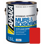 Laque acrylique satinée pour murs et boiseries