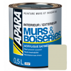 Laque acrylique satinée pour murs et boiseries