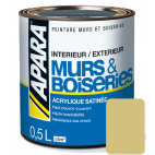 Laque acrylique satinée pour murs et boiseries