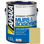 Laque acrylique satinée pour murs et boiseries