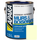 Laque acrylique satinée pour murs et boiseries