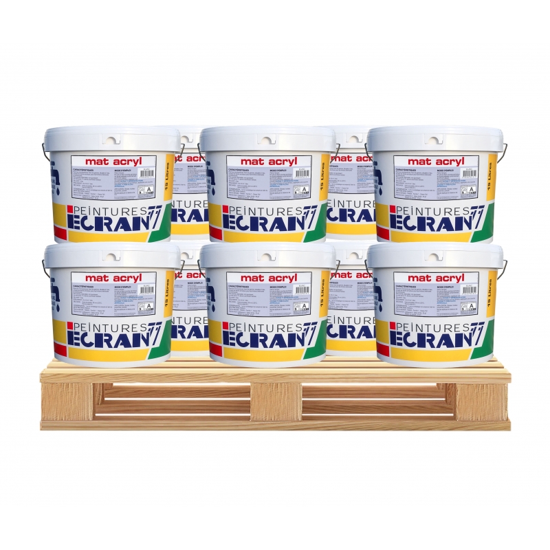 Peinture mur et plafond Silverpro AM85 - blanc mat - pot de 10 l - SILVER  PRO