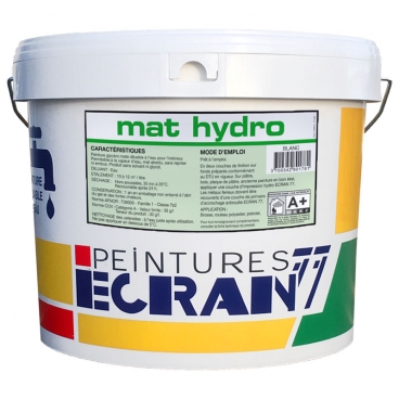 Peinture professionnelle alkyde, mat, murs et plafonds, MAT HYDRO - ECRAN 77