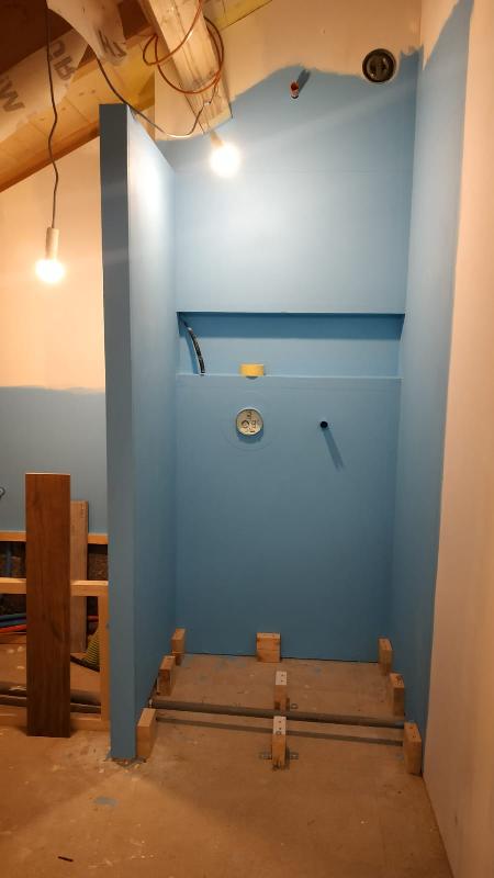 Etancheite sous carrelage, KIT douche, salle de bain, pièce humide - résine  d'imperméabilisation - 10 litres-Bleu